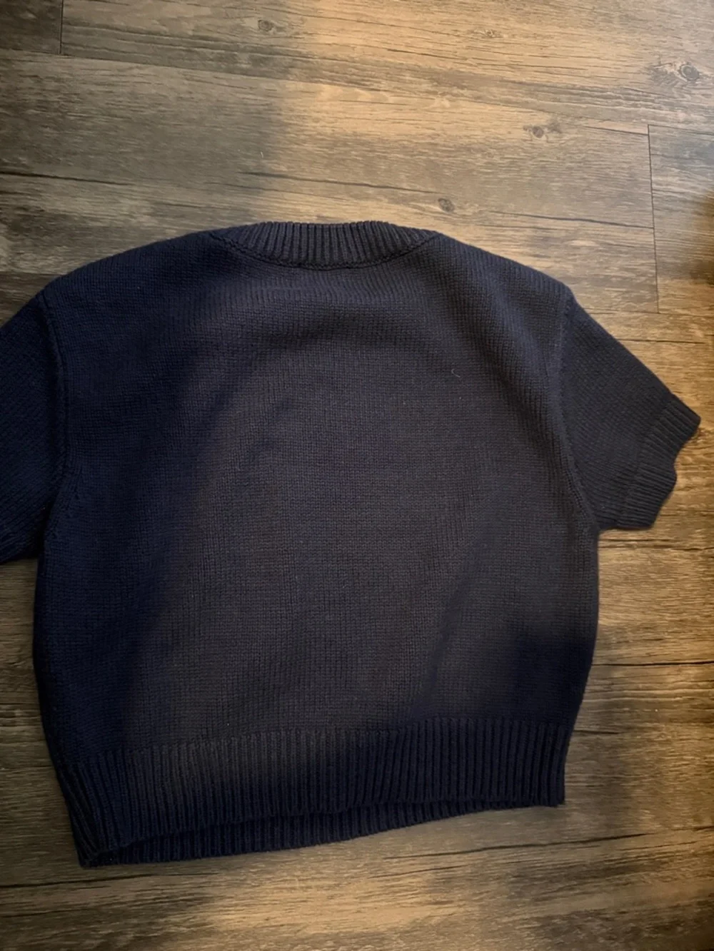 Le Lis Navy Sweater with Beige Teddy and Red Bow - Picture 3 of 4